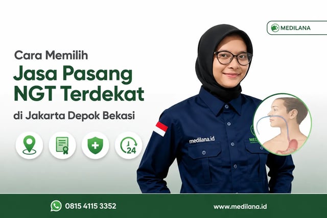 Perawat Medilana siap melayani panggilan NGT terdekat