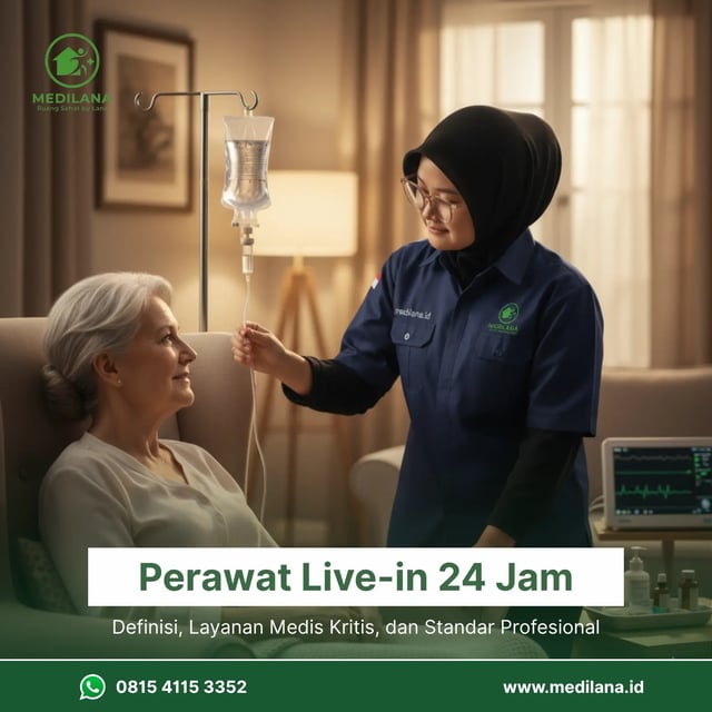 Perawat Live-in 24 Jam: Definisi, Layanan Medis Kritis, dan Standar Profesional