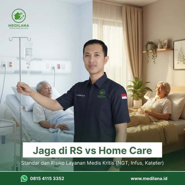 Jaga di RS vs Home Care, Memahami Standar dan Risiko Layanan Medis Kritis (NGT, Infus, Kateter)