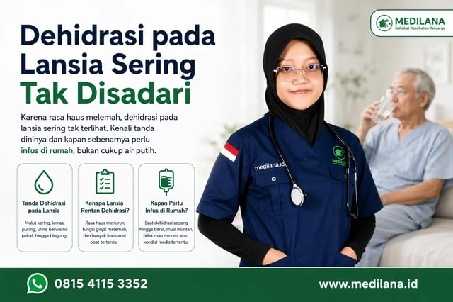 Tanda Dehidrasi Lansia di Rumah