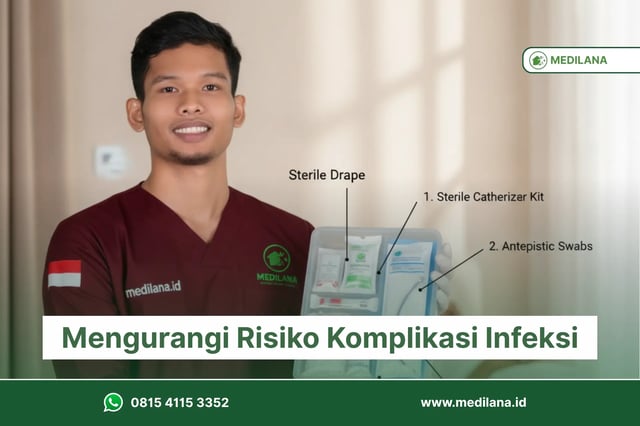 Pemasangan Kateter Teknik Aseptik Kunci Cegah ISK dan CAUTI pemasangan kateter urin dengan teknik aseptik